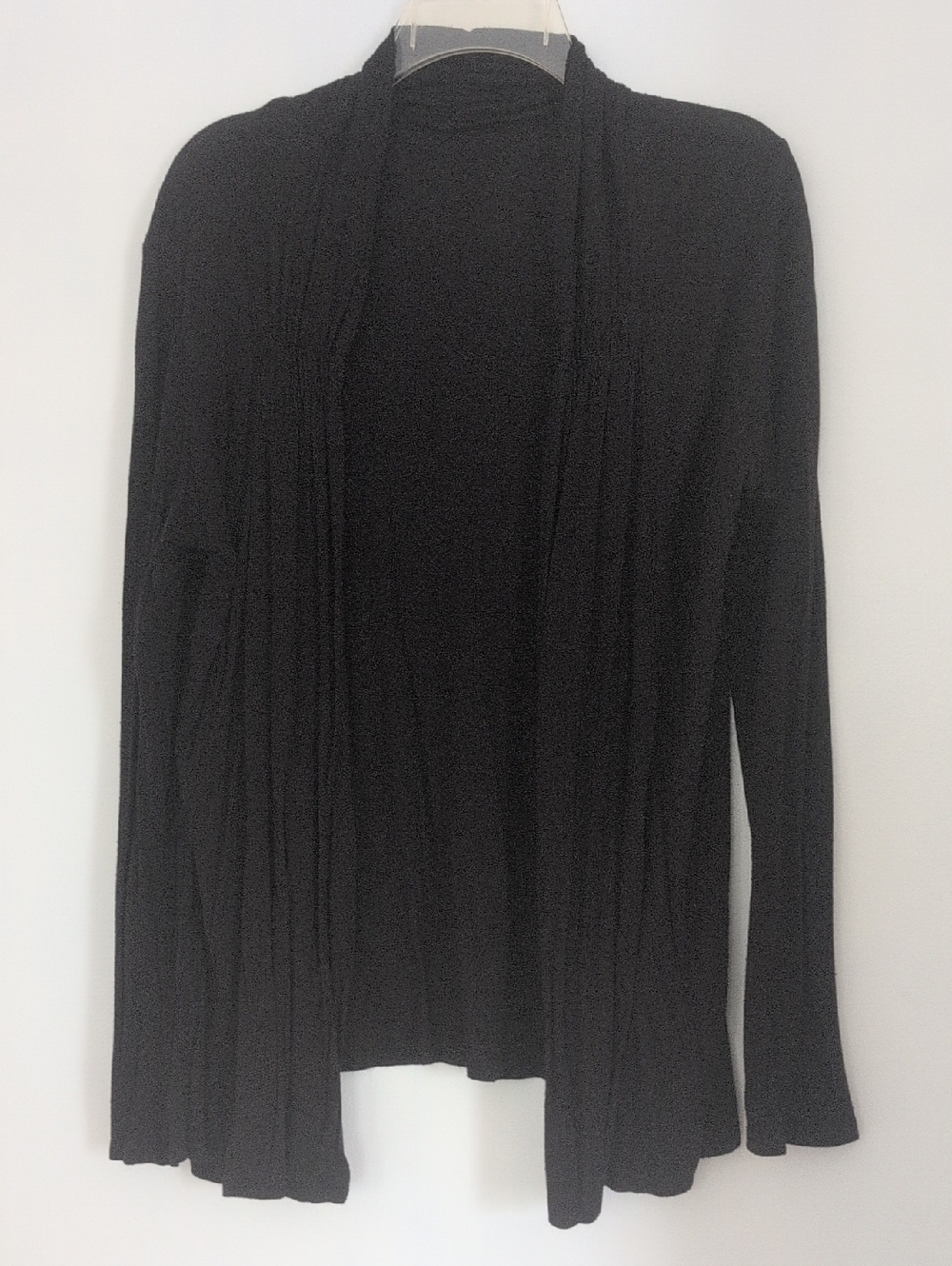 Black Open-Front Women's Sweater Cardigan